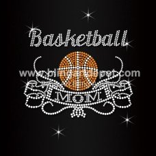 Basketball Mom Rhinestone Hotfix Motifs